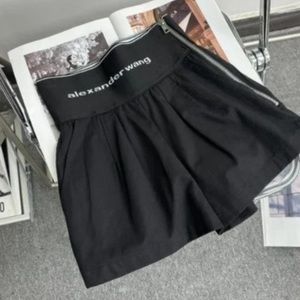 Alexander Wang Black High Waist Shorts
